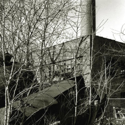 a black and white image of the abandoned ATP site