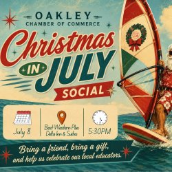 Christmas in July Social - WEDNESDAY, JULY 8 - 5:30PM at Best Western Plus Delta Inn & Suites
