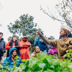 Robin Greenfield teaching at Foraging School