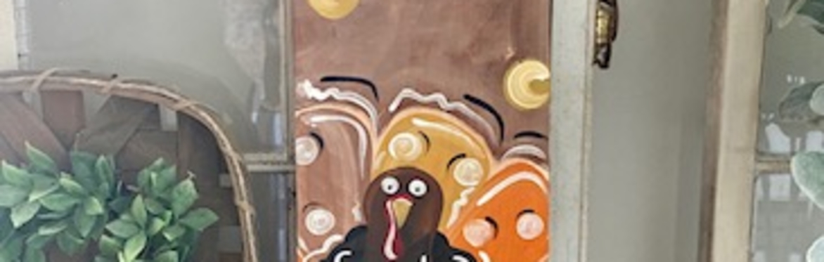 Sip and Paint "give thanks" 3ft board