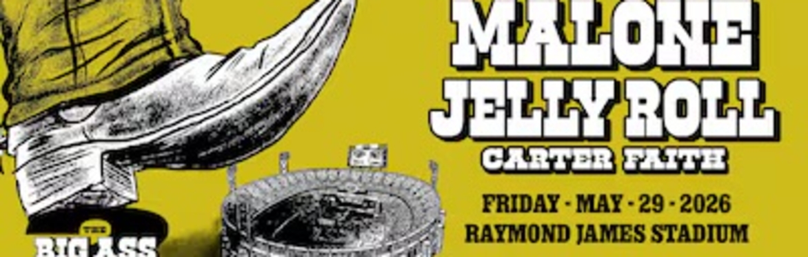 Post Malone Round🎤Trip Shuttle (Downtown Tampa) to Raymond James Stadium