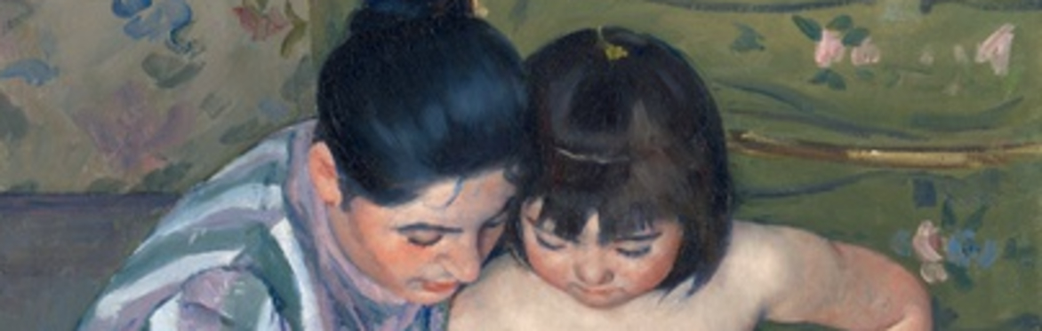 A close up of a Georgia O'Keefe Painting