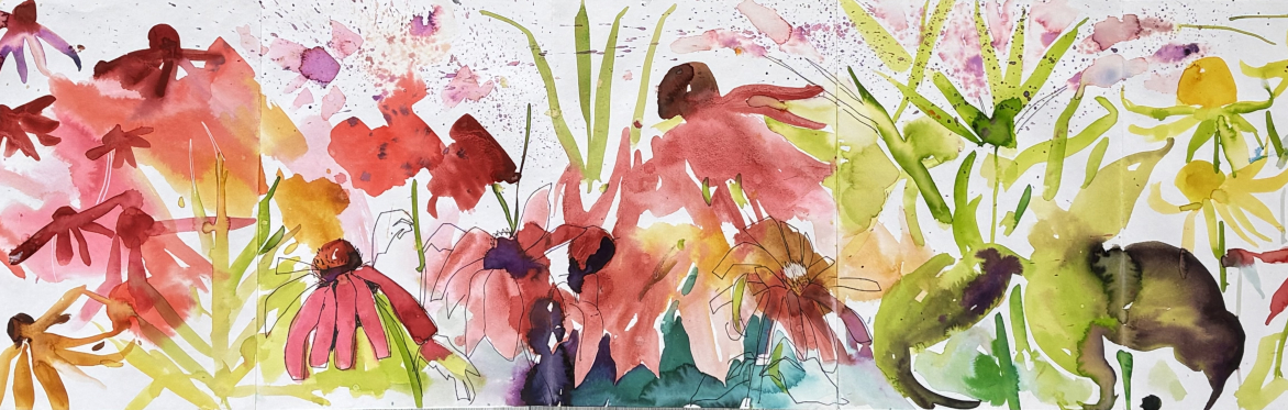 Sundowner Series 1: Weeds and Wildflower in Watercolour with Wine!