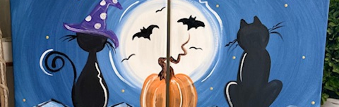 Mom and Me  Paint Class "Midnight Cats"