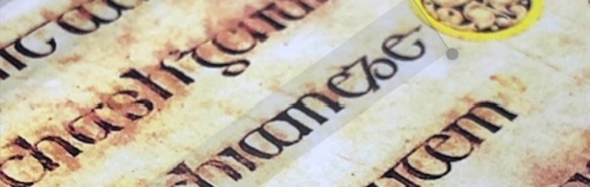 Sample text in book  - Uncial