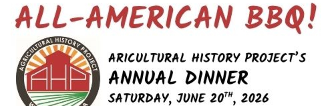 Agricultural History Project's Annual Dinner 2026