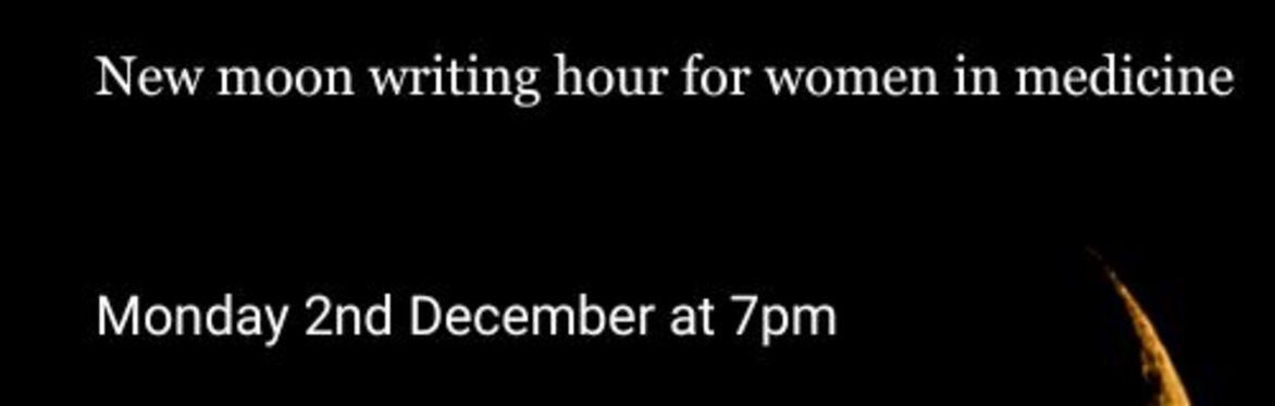 New moon writing hour for medical women