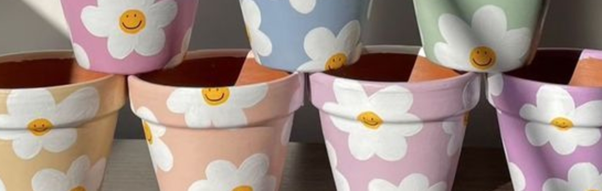 🎨 The Craft Social: Paint your own Summer Plant Pot 🪴
