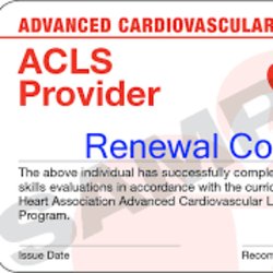 ACLS Renewal  2025 Dates $160 ($80 Down/$80 Balance at class)