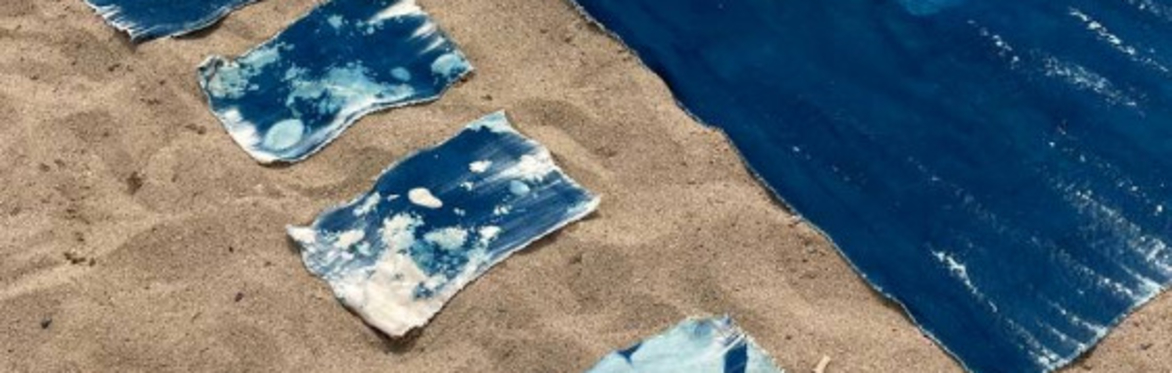 T01. Performative Cyanotype on the Beach with Javier Talavera