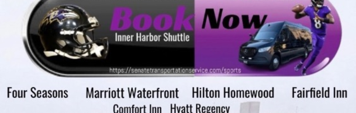 Inner Harbor ROUND-TRIP shuttle to🏈RAVENS STADIUM🟣⚫(M&T BANK STADIUM)