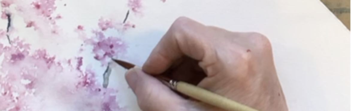 Class | Art with Dana Childs | Cherry Blossom Watercolor Class