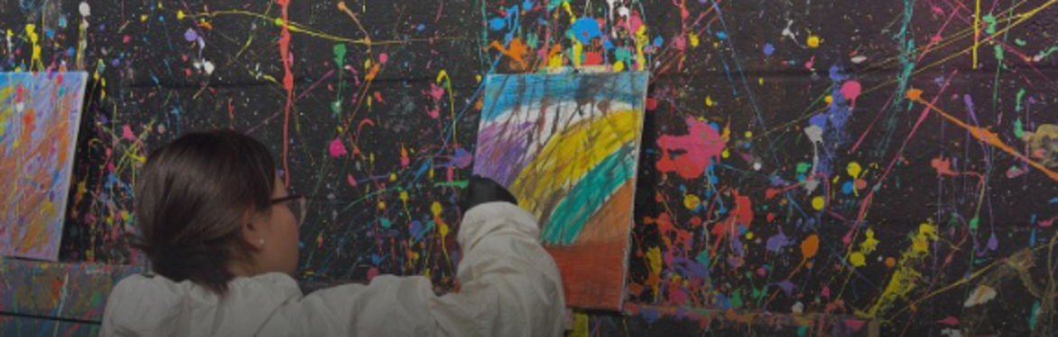 Splatter session @ The Paint Patch Age 5-12  A session for  Neurodivergent Children
