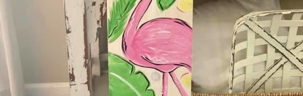 Flamingo 3ft Board Paint Night