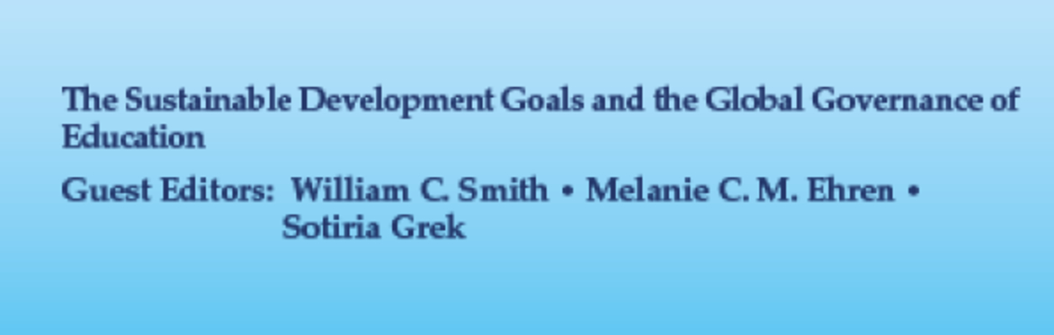 Virtual Launch: The Sustainable Development Goals and the Global Governance of Education
