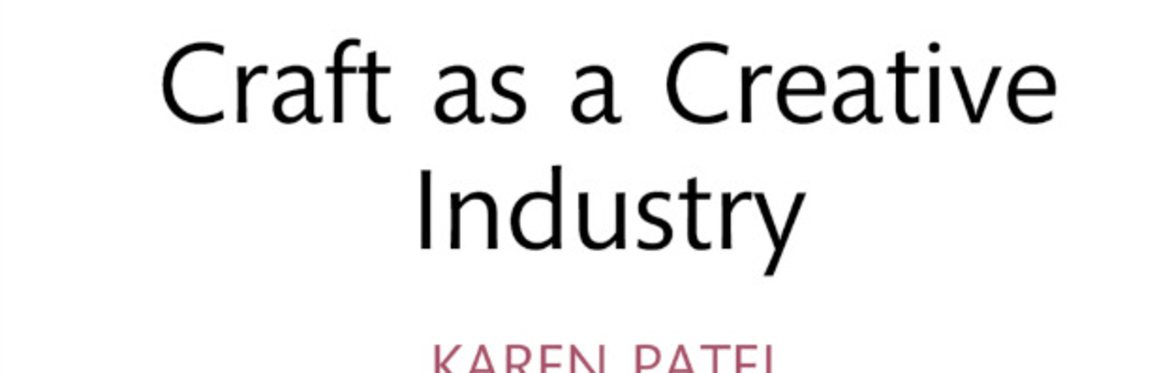 BCMCR Event - Craft as a Creative Industry Book Launch