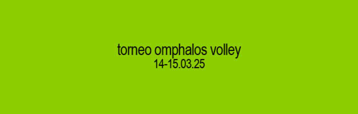 Torneo Omphalos Volley - X edition