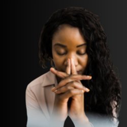 Banner features an African American woman with her hands folded in front of her face. Her eyes are closed in contemplation. Text:  Love Letters to Our Bodies: Day of Renewal
