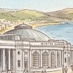 AI generated frieze of Weston-super-Mare landmarks