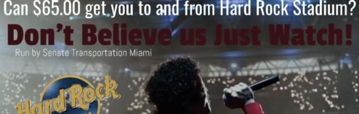 Bruno Mars🌹Round-Trip Shuttle (Downtown Miami) to 🎤Hard Rock Stadium