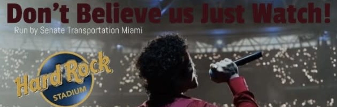 Bruno Mars🌹$65 Round-Trip Shuttle (MOXY HOTEL) South Beach to🎤Hard Rock Stadium