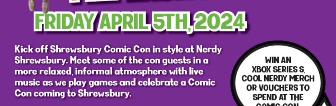 Shrewsbury Comic Con Pre-Launch Event