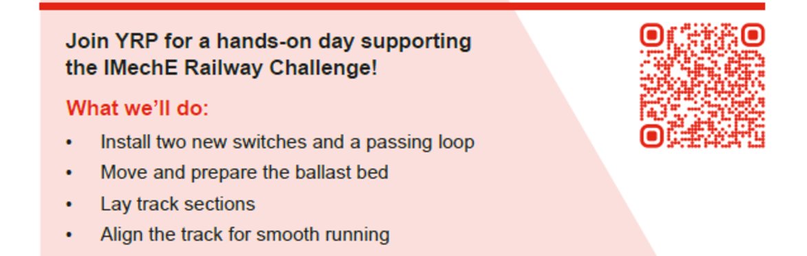 YRP & IMechE Railway Challenge – Volunteer Day