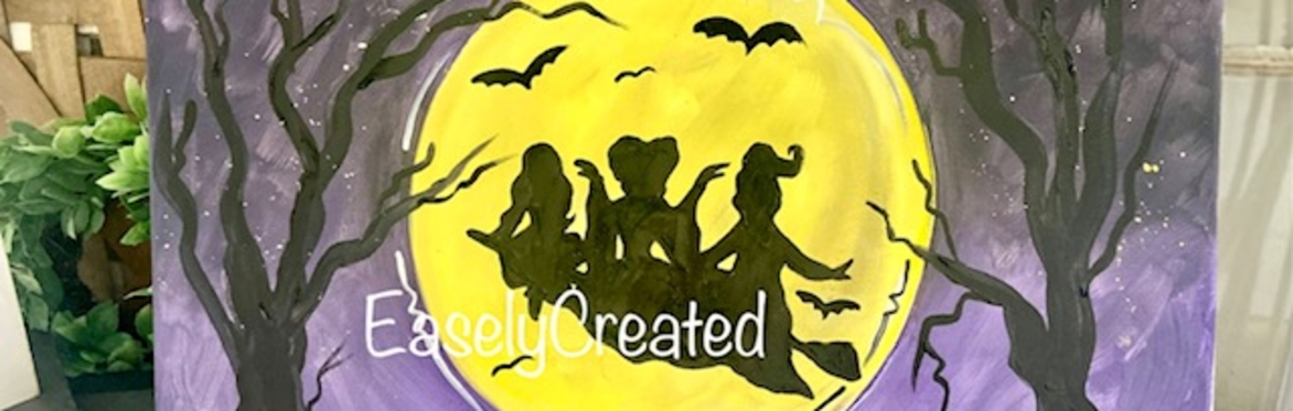 Sip and Paint "Full Moon" Canvas  Paint Night