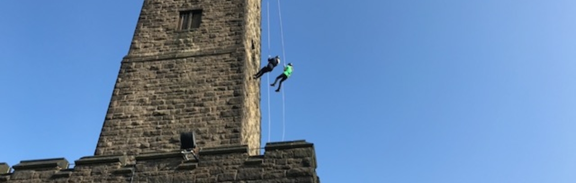 Peel Tower Abseil 2026 Raising Funds for Margaret Haes Riding Centre