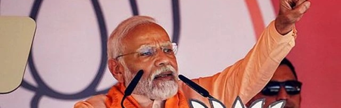 Prime minister Modi campaigning