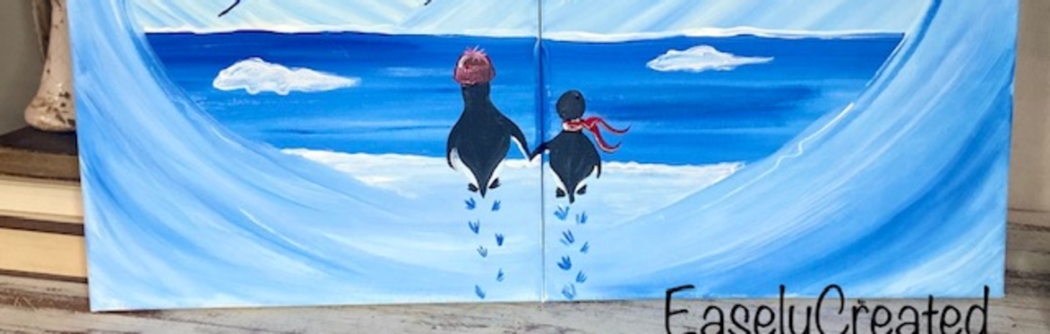 Mom and Me  Paint Class "Penguins"