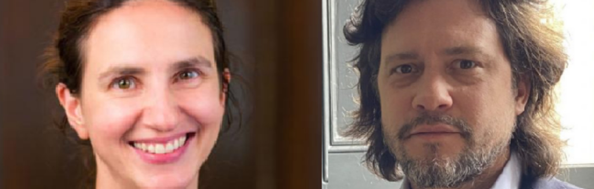 Prof Christina Pagel and Mike Galsworthy photo portrait