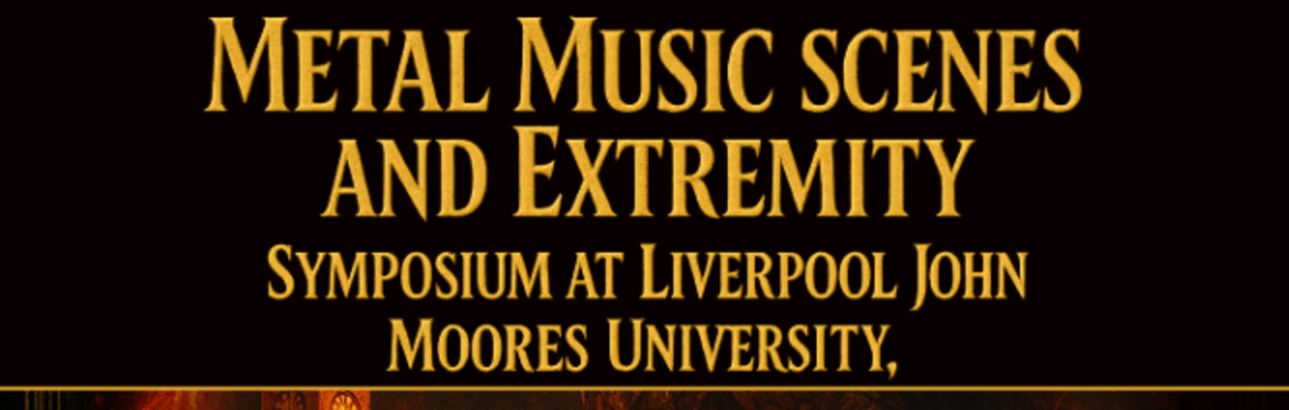 Crossing Borders: Metal Music Scenes and Extremity (FREE ENTRY)