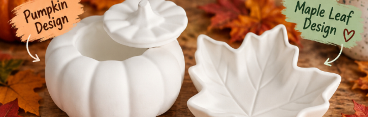 Paint an autumn trinket dish