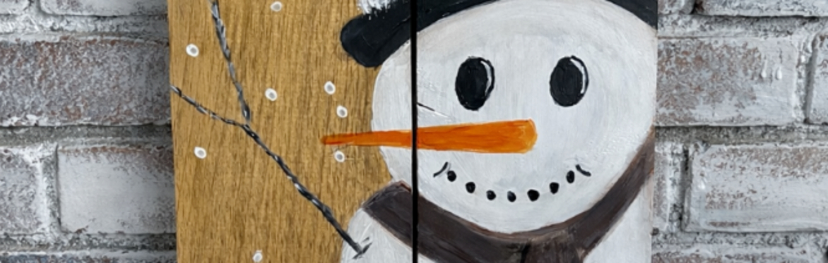 Hello Winter! Snowman Paint and Sip