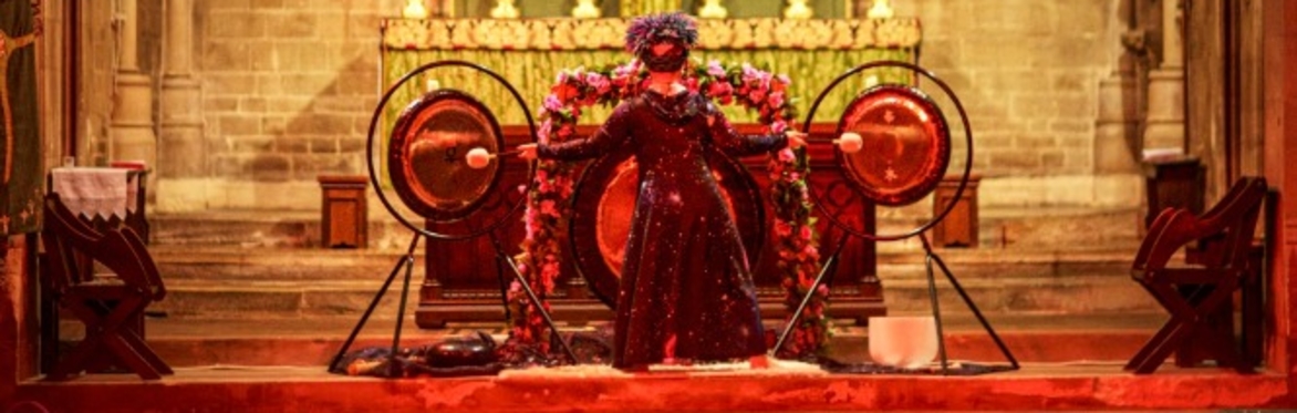 Full Moon Galactic Gong Sacred Sound Ceremony with Kwali Kumara (Online & In Person)