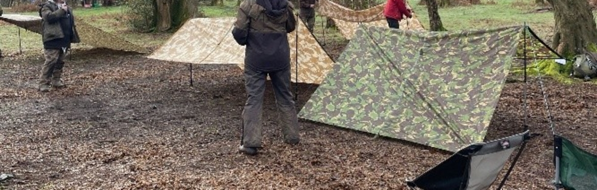 Tree Free Tarpology Forest School / Bushcraft CPD session