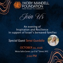 Brief description of Koby Mandell  Event on October 22 2026