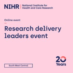 Virtual research delivery leaders event