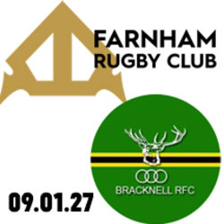 Supporters' Lunch~  1st XV vs Bracknell, Saturday 9th January 2027
