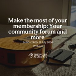 Make the most of your membership: Your community forum and more