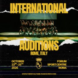 The Royal Family Dance Crew The Royal Family 2026 Auditions in Rome Italy