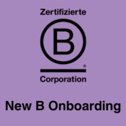 New B Corp Onboarding