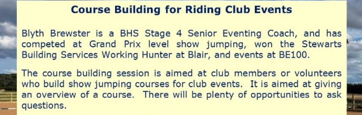 Course Building for Riding Club Jumping at Totleywells EC