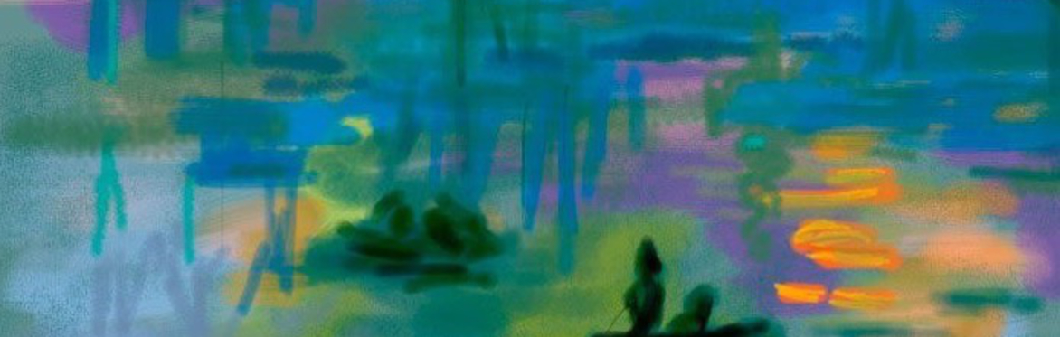 Create a mini Monet - Sunset painting