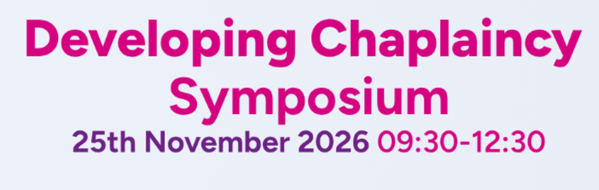 Developing Chaplaincy Research Symposium: in partnership with MHA
