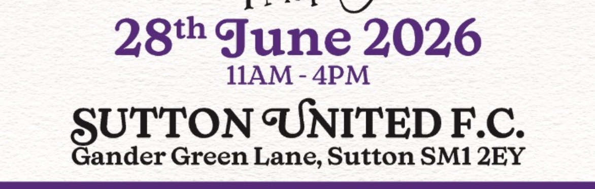 SUTTON - The Big Purple Pop Up Psychic & Holistic Fair -  TRADER ONLY