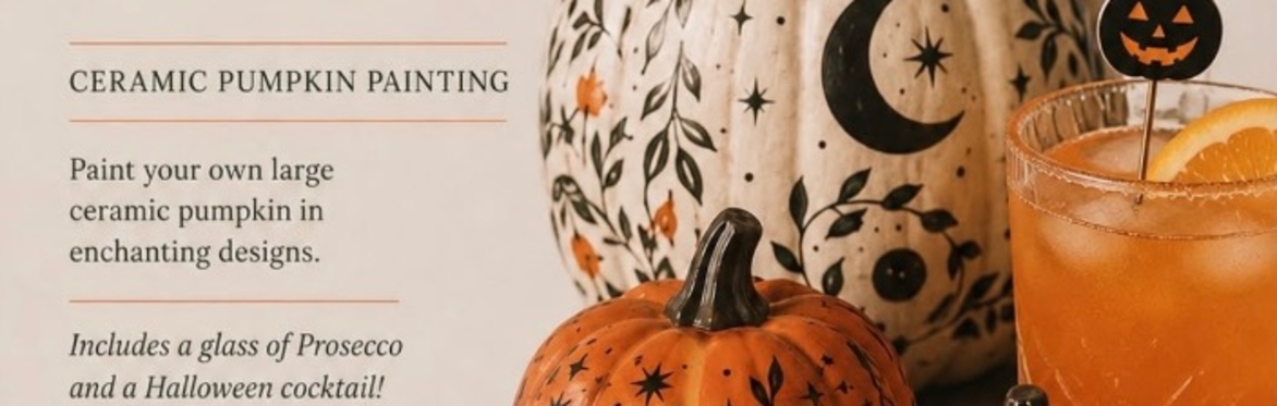 CRAFT AND COCKTAIL CLUB- CERAMIC PUMPKIN PAINTING
