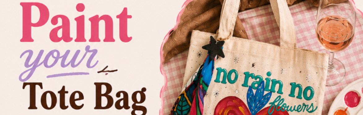 🍷 Wine & Paint Your Tote Bag at The Glasgow Art Club 🎨
