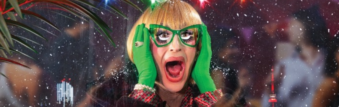 Delta, blonde bob with outrageous green rimmed glasses and green gloves, is clasping her face in sheer horror that a party may happen without her... and that someone has vomited in the fax machine